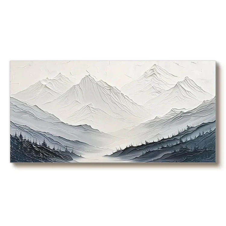 Sculptural Blue Ridge Panorama Wall Art