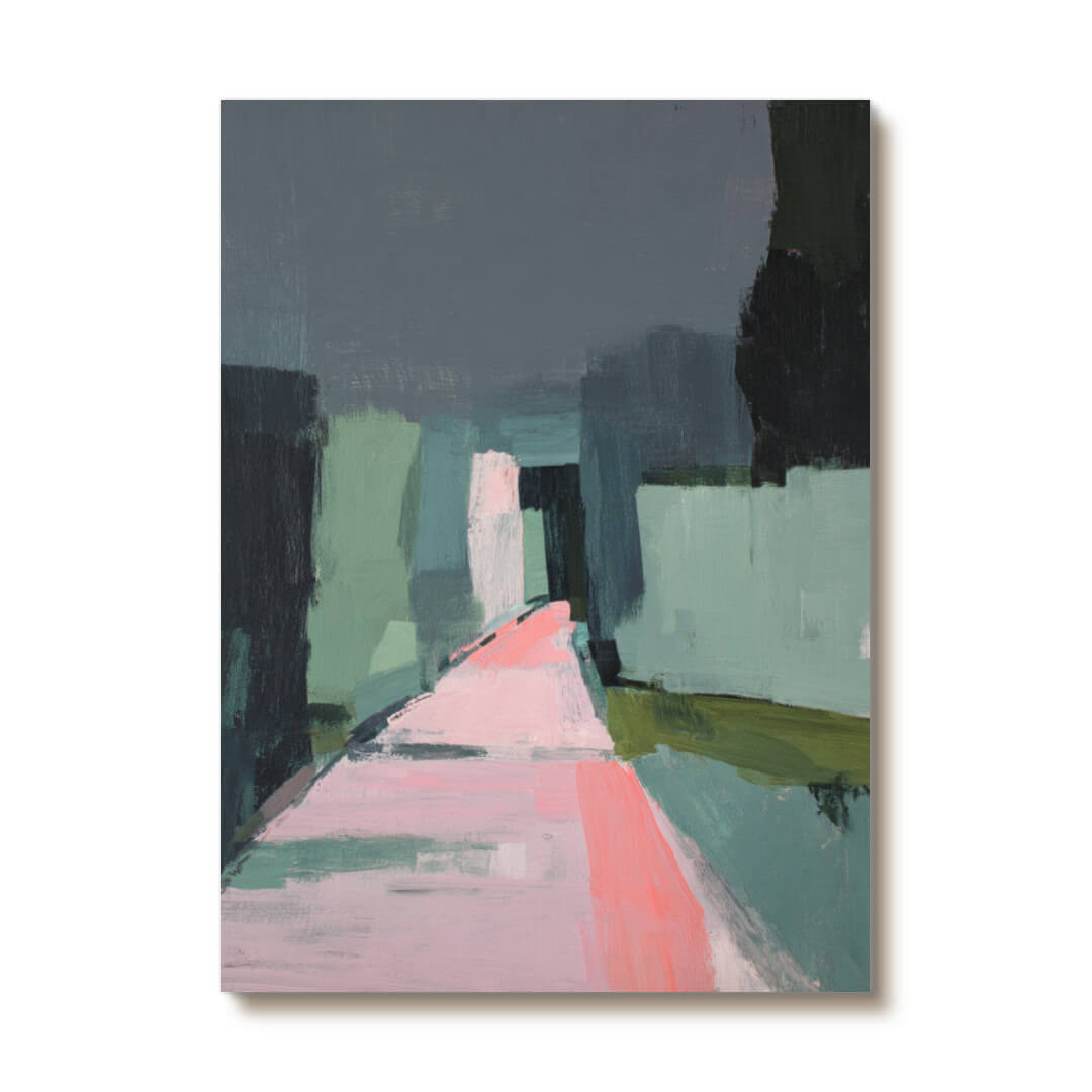 Memories of the Return - Modern Abstract Expressionist Impasto Oil Painting