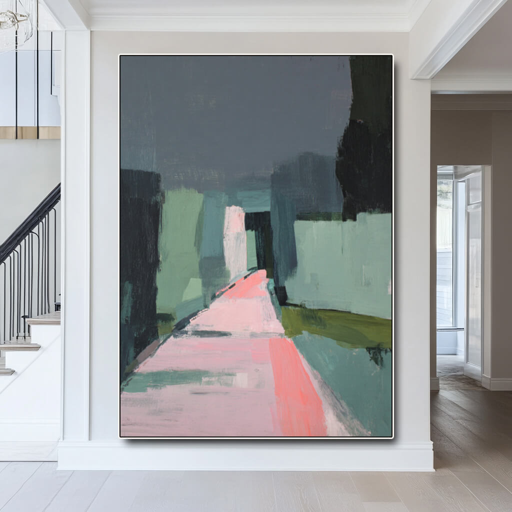 Memories of the Return - Modern Abstract Expressionist Impasto Oil Painting
