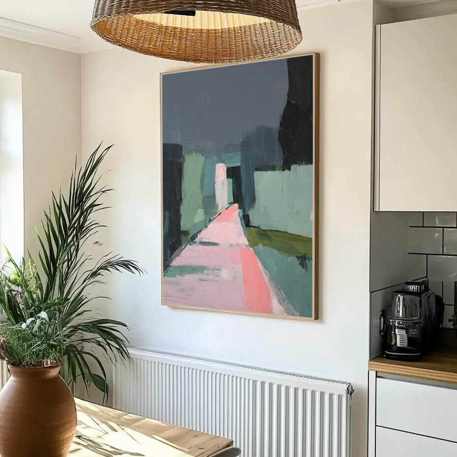 Memories of the Return - Modern Abstract Expressionist Impasto Oil Painting