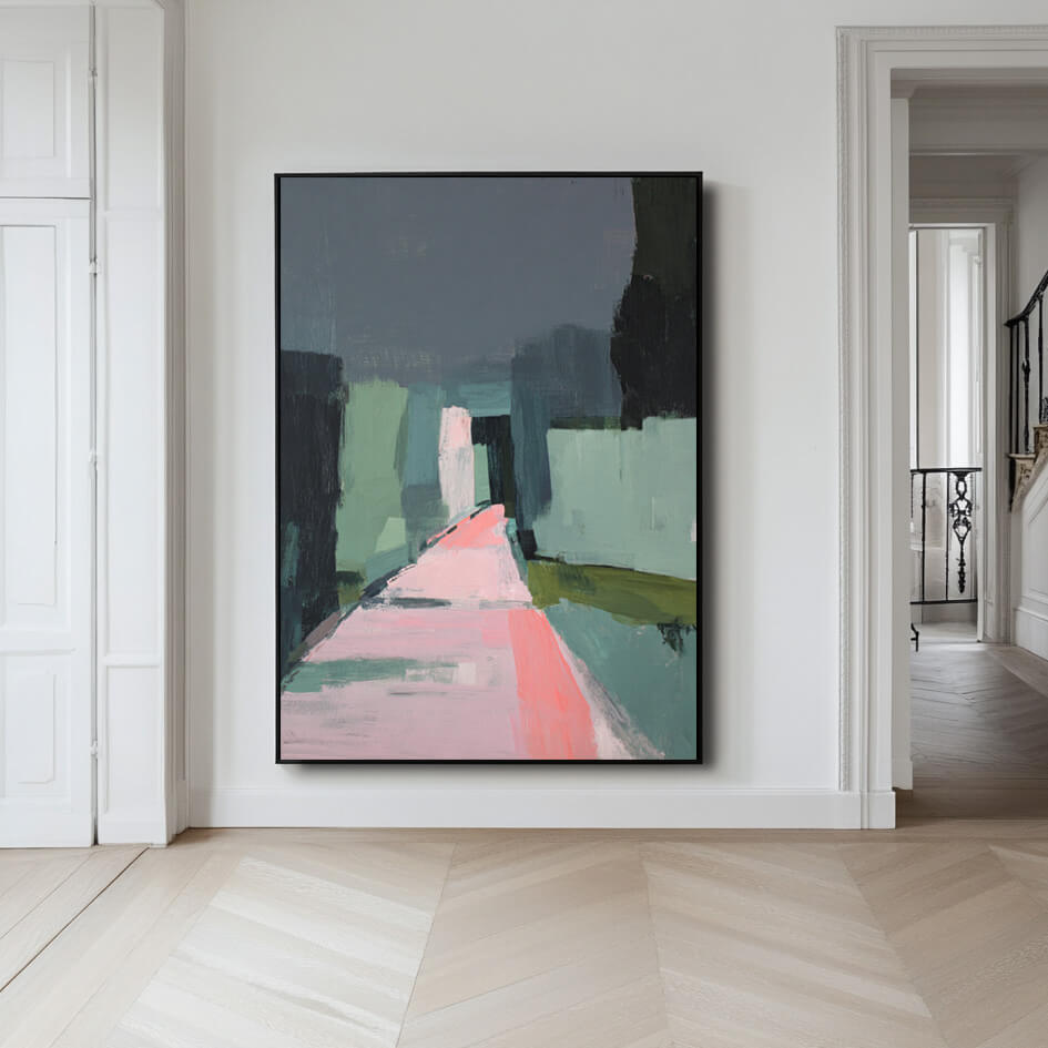 Memories of the Return - Modern Abstract Expressionist Impasto Oil Painting