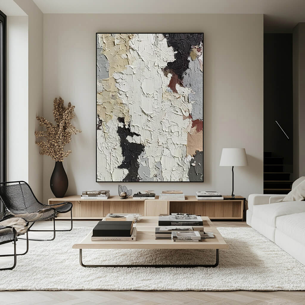 Poem of Tactility - Large exture Impasto Minimalist Textured Wall Art