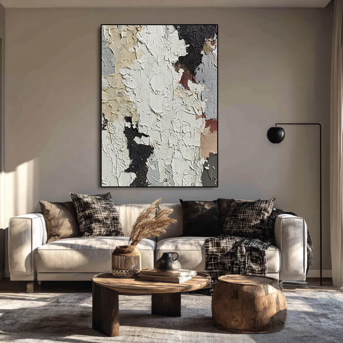 Poem of Tactility - Large exture Impasto Minimalist Textured Wall Art