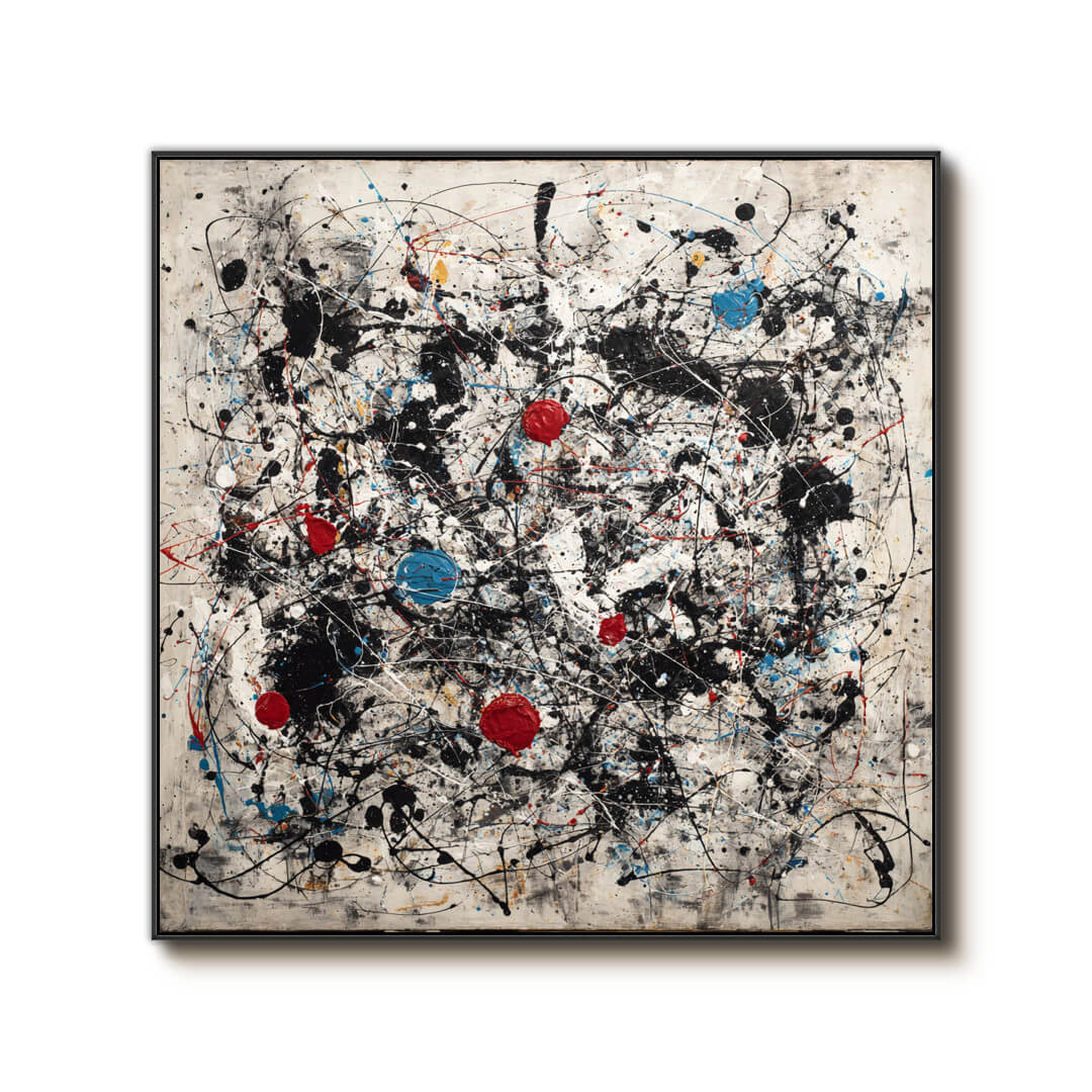 Pollock Inspiration - Large Hand Painted Pollock Style Oil Painting