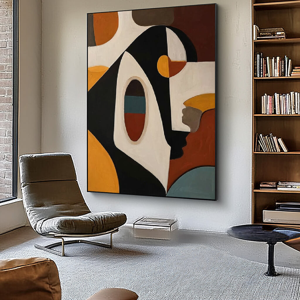 Resonance of Form - Large Modern Hand Geometric Abstract Wall Art