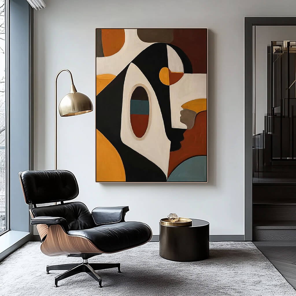 Resonance of Form - Large Modern Hand Geometric Abstract Wall Art