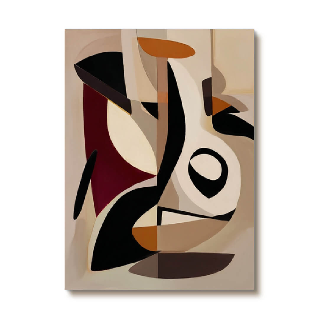 Rhythm of Collage - Large Modern Hand Geometric Abstract Wall Art