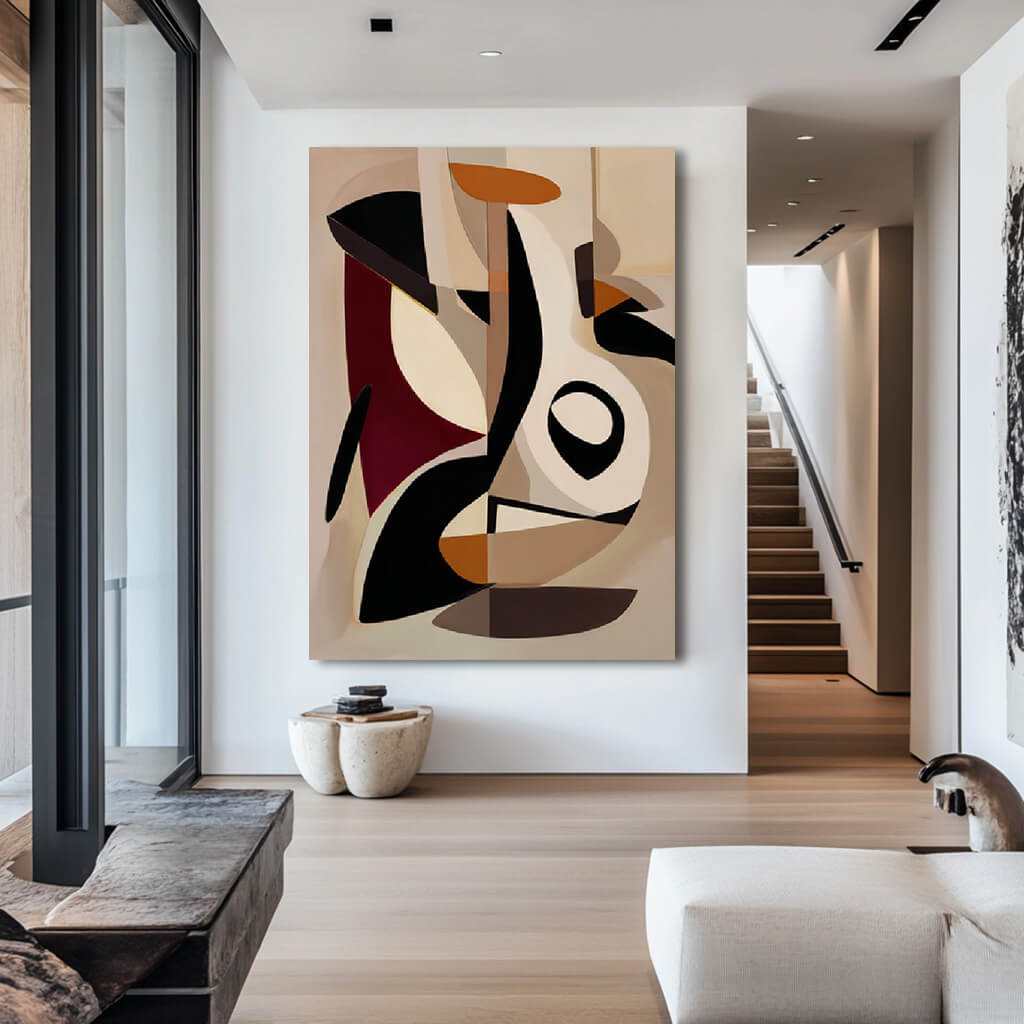 Rhythm of Collage - Large Modern Hand Geometric Abstract Wall Art