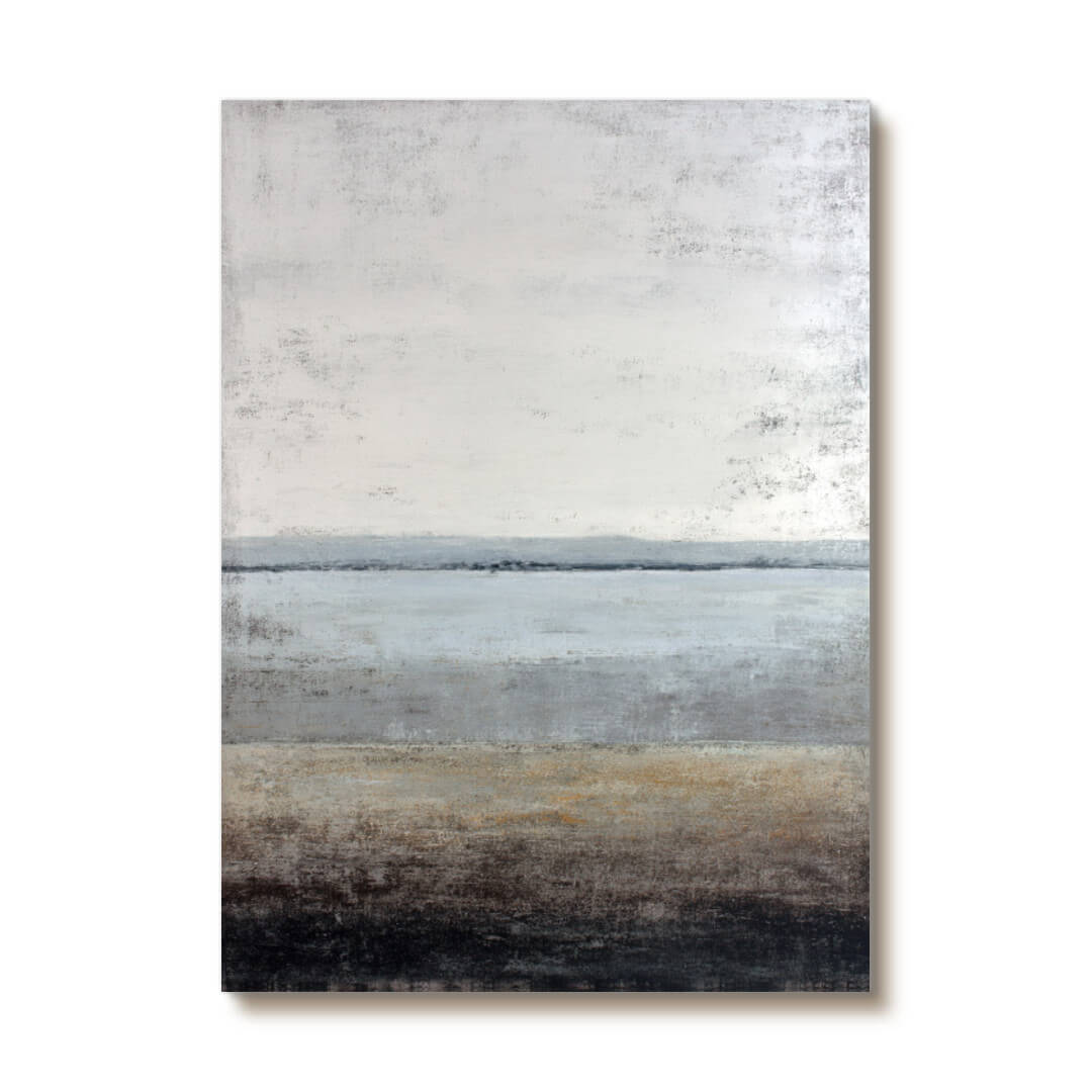 Shallow Shore Impression - Modern Abstract Horizon Wall Art