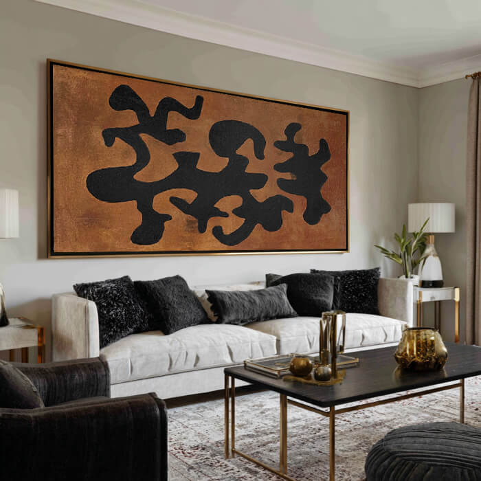 Sigils of the Earth - Large Wabi Sabi Style Abstract Wall Art