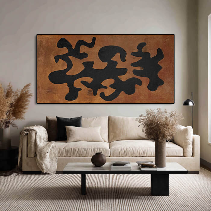 Sigils of the Earth - Large Wabi Sabi Style Abstract Wall Art