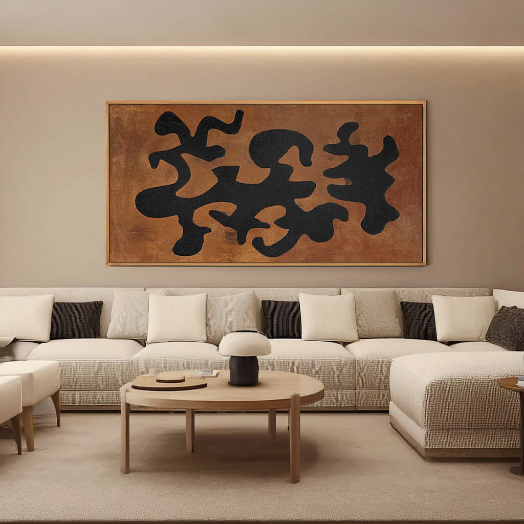 Sigils of the Earth - Large Wabi Sabi Style Abstract Wall Art