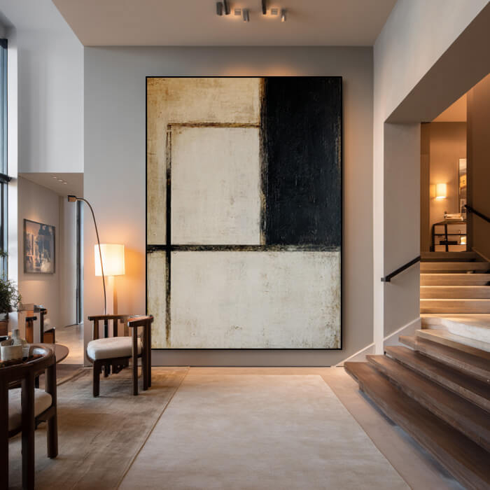 Silent Partition - Large Modern Bauhaus Style Geometric Wall Art