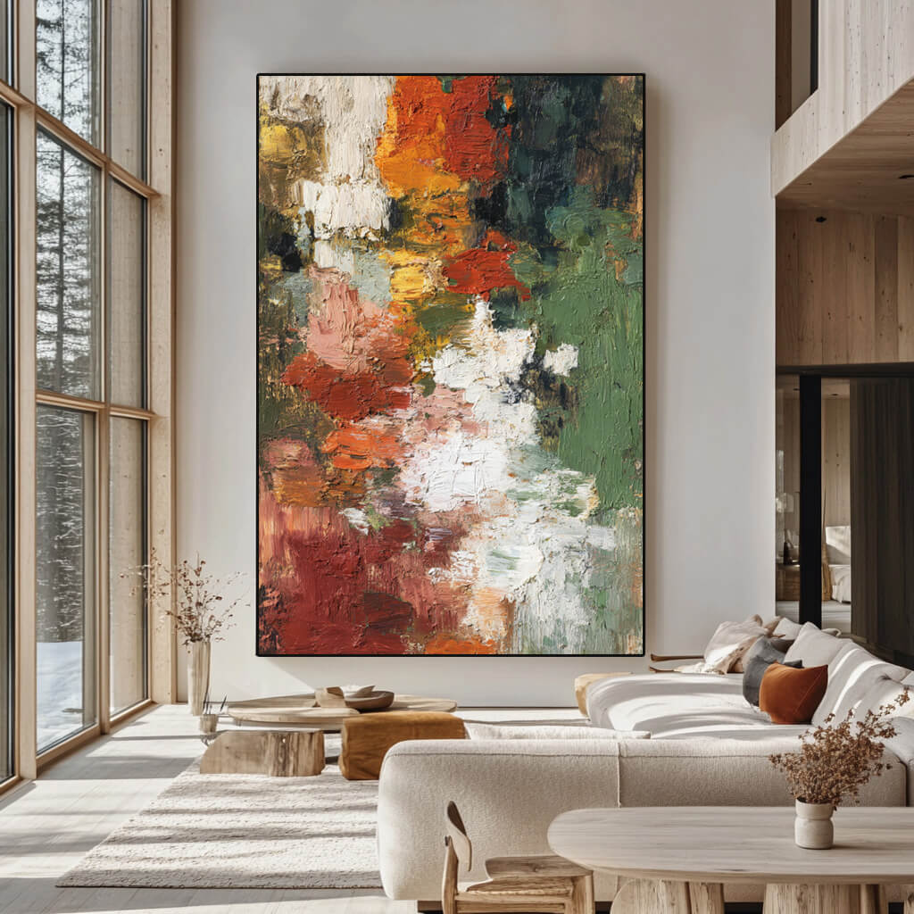 Textural Movement - Large Abstract Earth Tone Wall Art