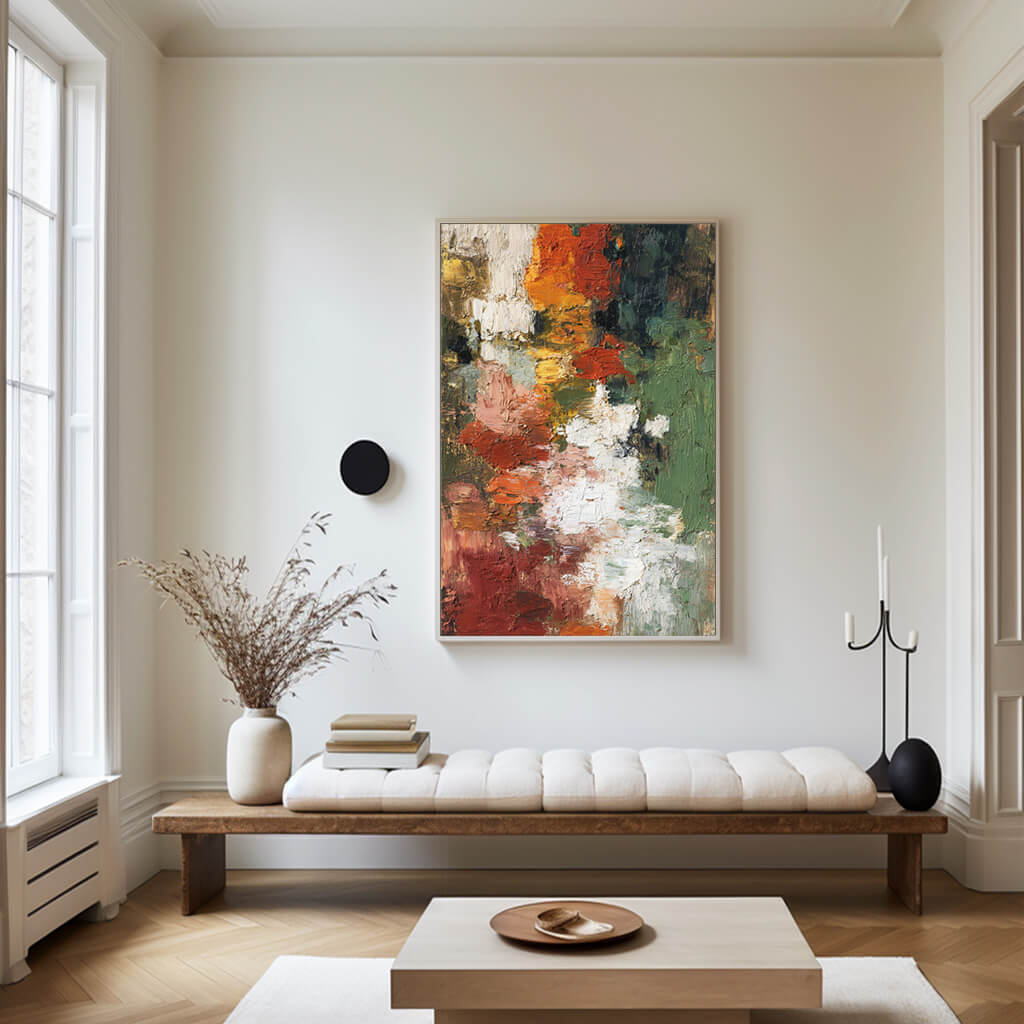 Textural Movement - Large Abstract Earth Tone Wall Art