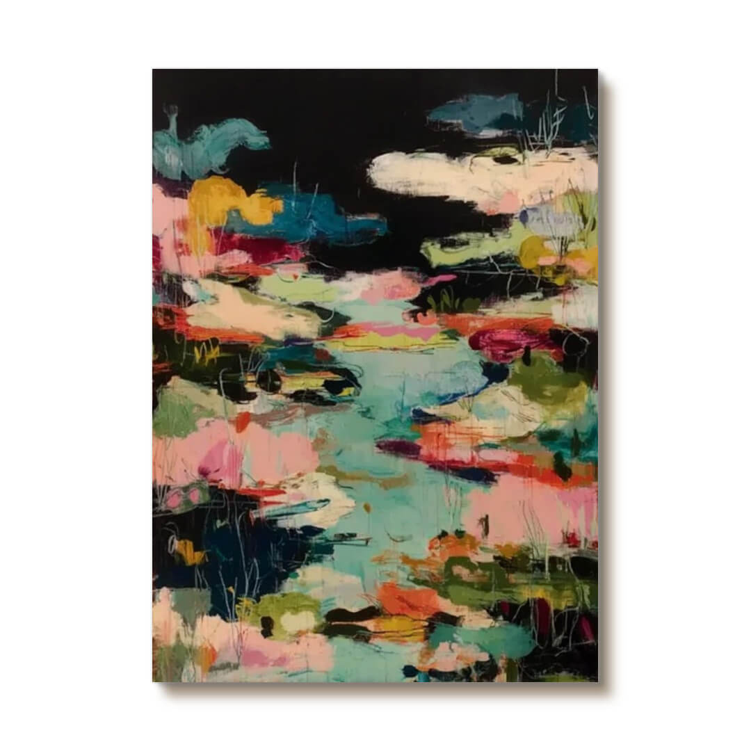 The Gravity of Colors - Modern Impressionist Impasto Wall Art