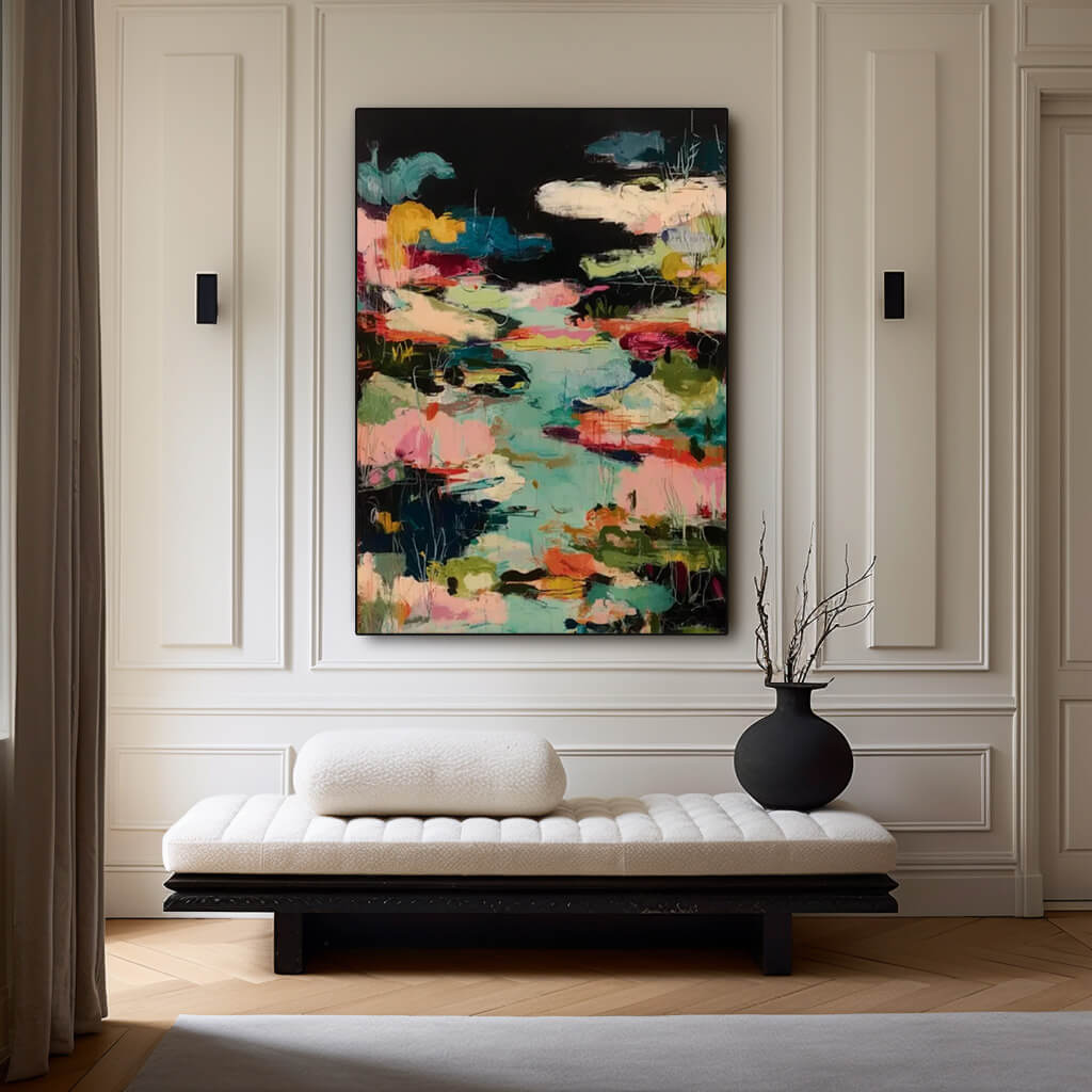 The Gravity of Colors - Modern Impressionist Impasto Wall Art