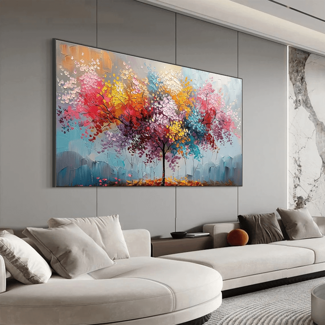 The Painted Grove - Colorful Tree Abstract Wall Art