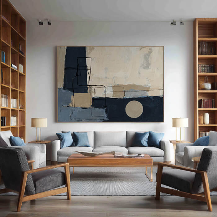 The Poetry of Structure - Large Modern Minimalist Abstract Wall Art