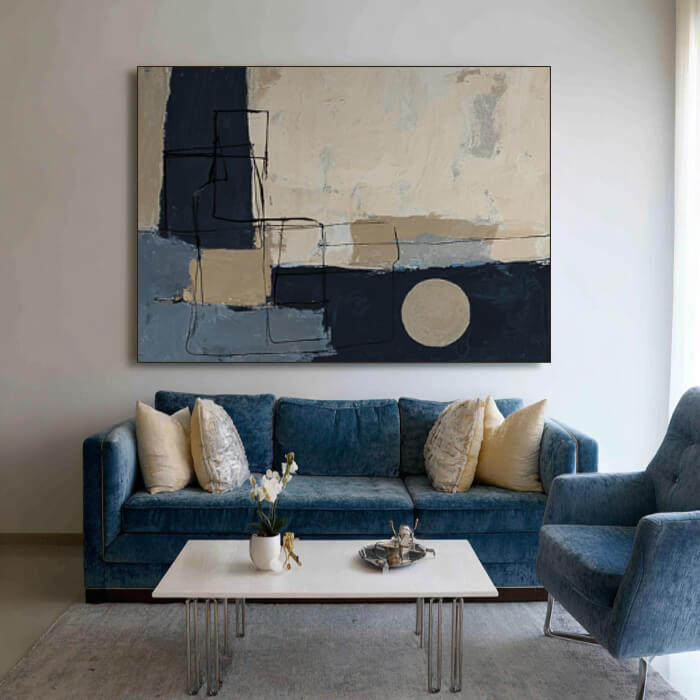 The Poetry of Structure - Large Modern Minimalist Abstract Wall Art
