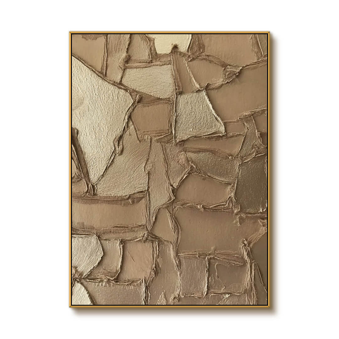 The Silent Pulse - Large Abstract Hand Painted Wabi Sabi Wall Art