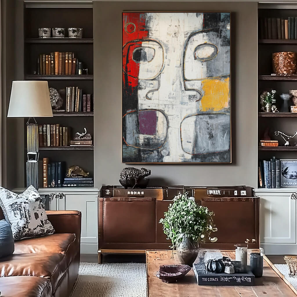 The Undefined Silhouette - Large Expressionist Abstract Portrait Wall Art