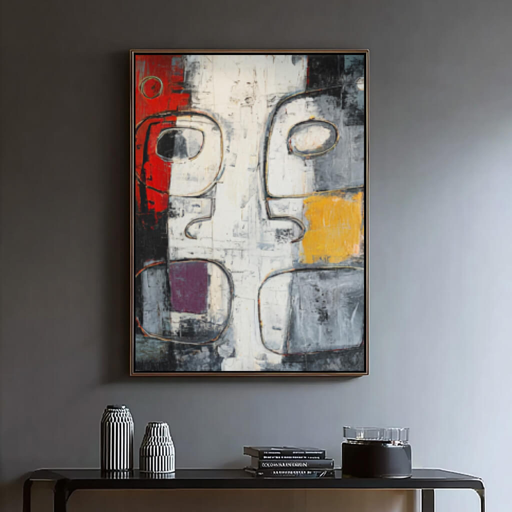 The Undefined Silhouette - Large Expressionist Abstract Portrait Wall Art