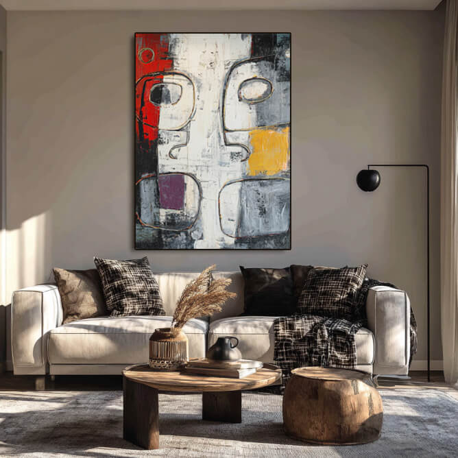 The Undefined Silhouette - Large Expressionist Abstract Portrait Wall Art