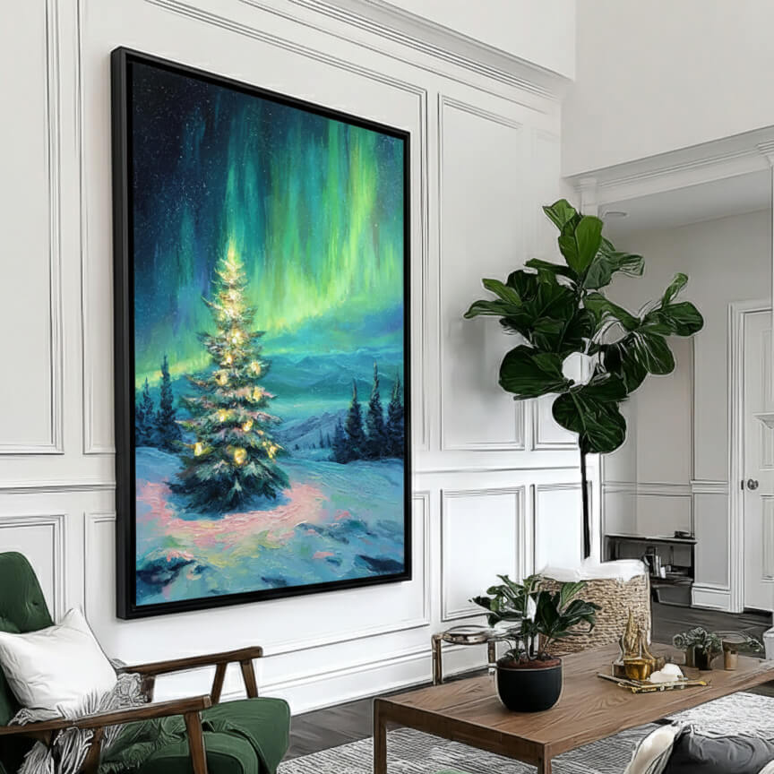 Tree of Aurora - Large Christmas Tree Wall Art
