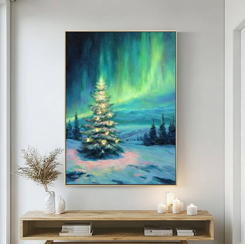Tree of Aurora - Large Christmas Tree Wall Art