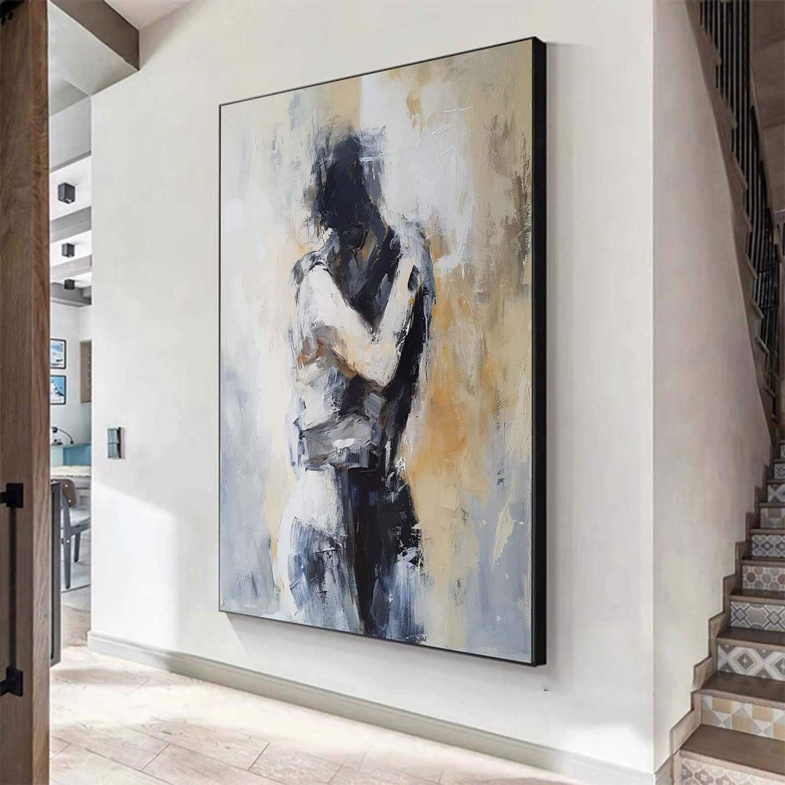 Unspoken Gravity I - Large Abstract Figure Wall Art