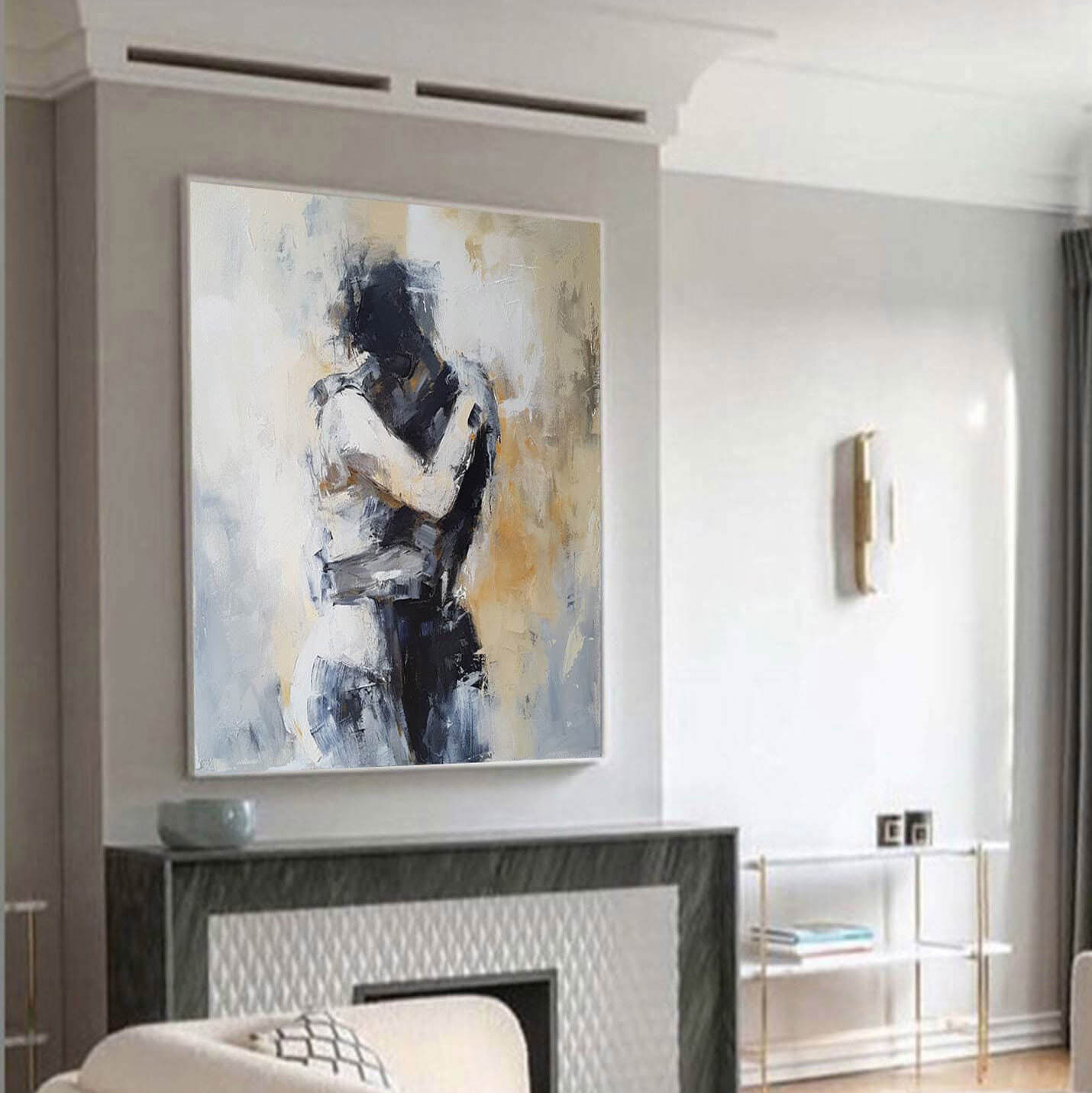 Unspoken Gravity I - Large Abstract Figure Wall Art