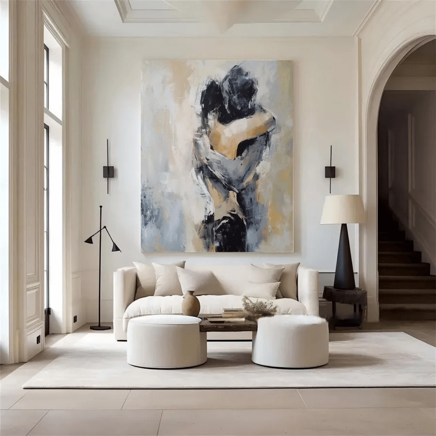 Unspoken Gravity - Large Abstract Figure Wall Art