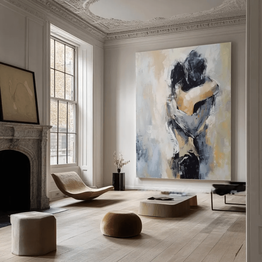 Unspoken Gravity - Large Abstract Figure Wall Art