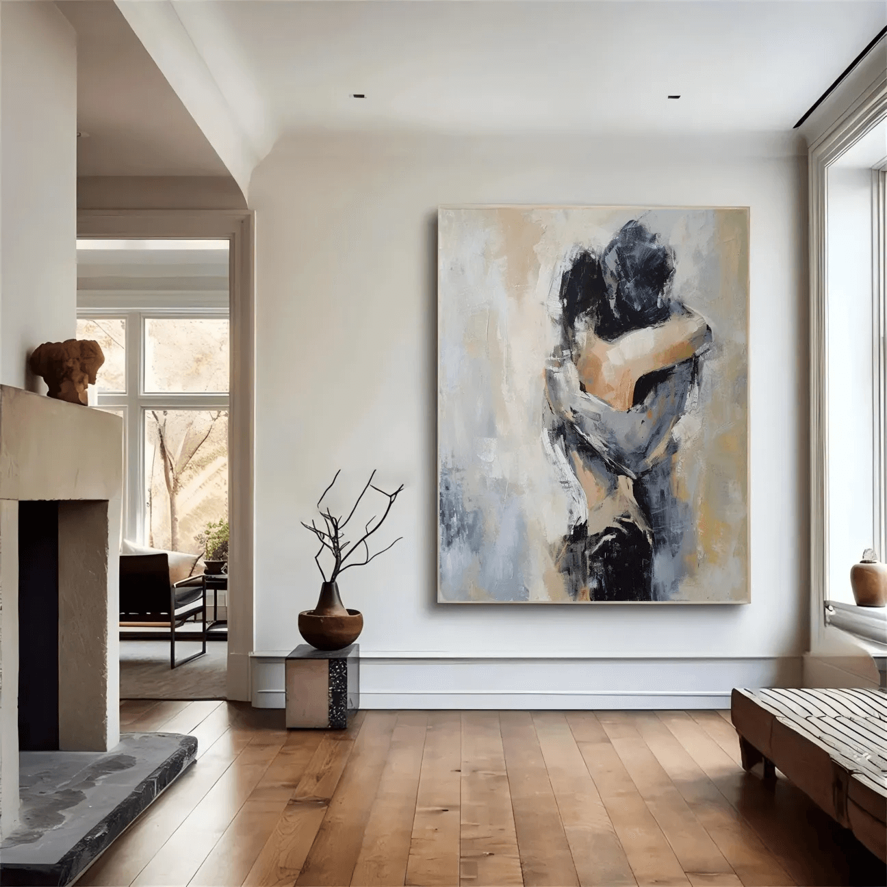 Unspoken Gravity - Large Abstract Figure Wall Art