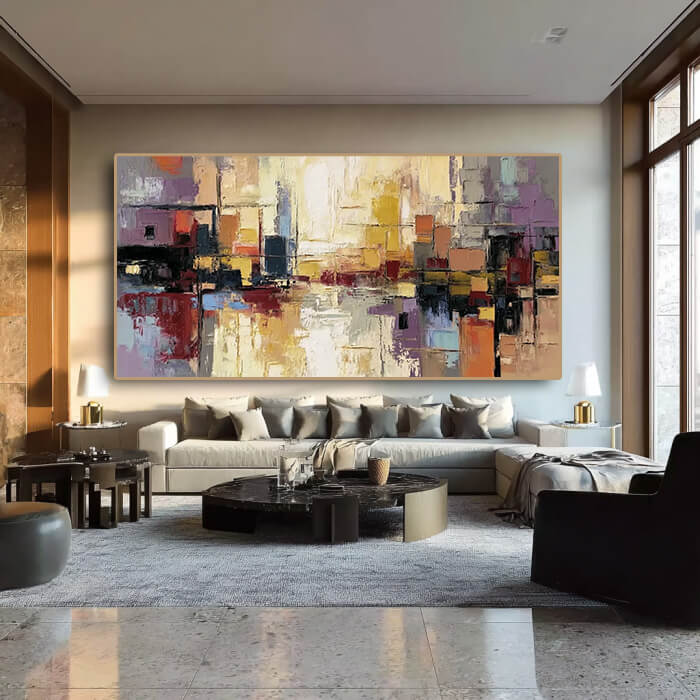 Urban Pulse I  - Large Modern Abstract Wall Art