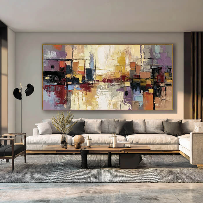 Urban Pulse I  - Large Modern Abstract Wall Art