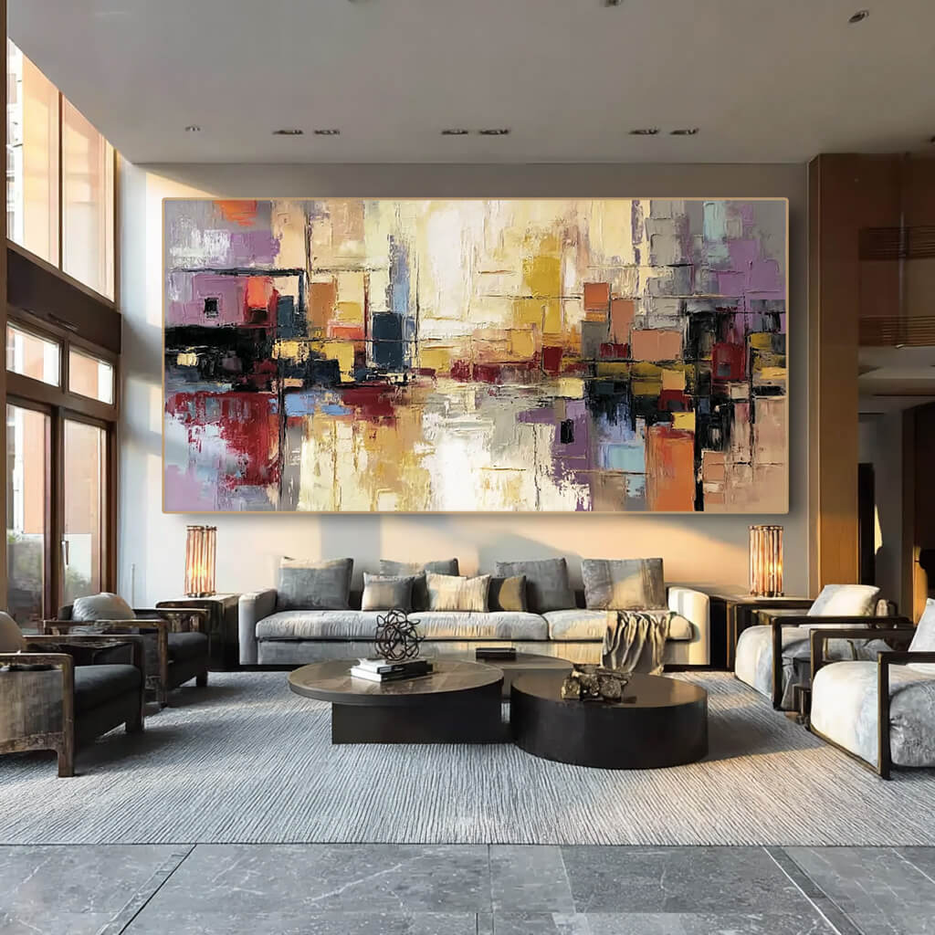 Urban Pulse I  - Large Modern Abstract Wall Art