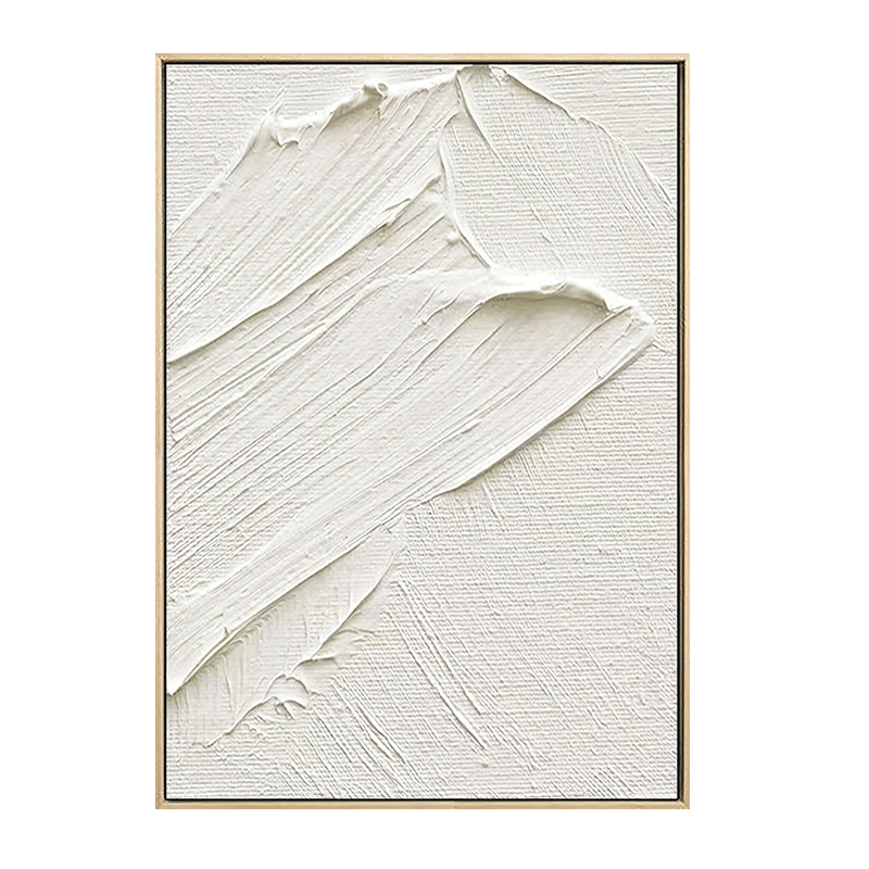 Sculptural Thick Paint Stroke Wall Art