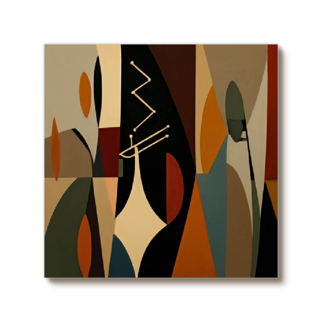 Variations on Order - Large Modern Minimalist Geometric Wall Art