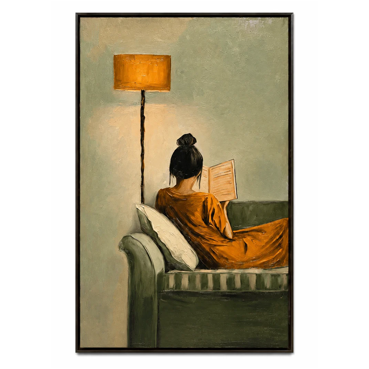 Impressionist Art | Warm Sofa Reading
