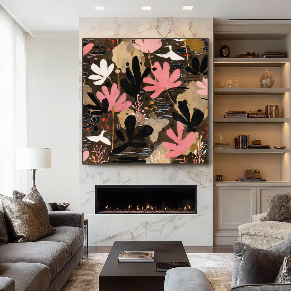 Whispers of Flora - Modern Abstract Botanical Wall Art